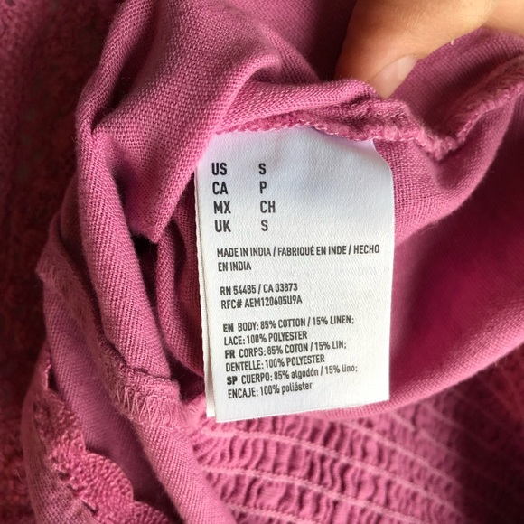 AEO American Eagle Outfitters Crochet Crop Top S - Picture 7 of 8